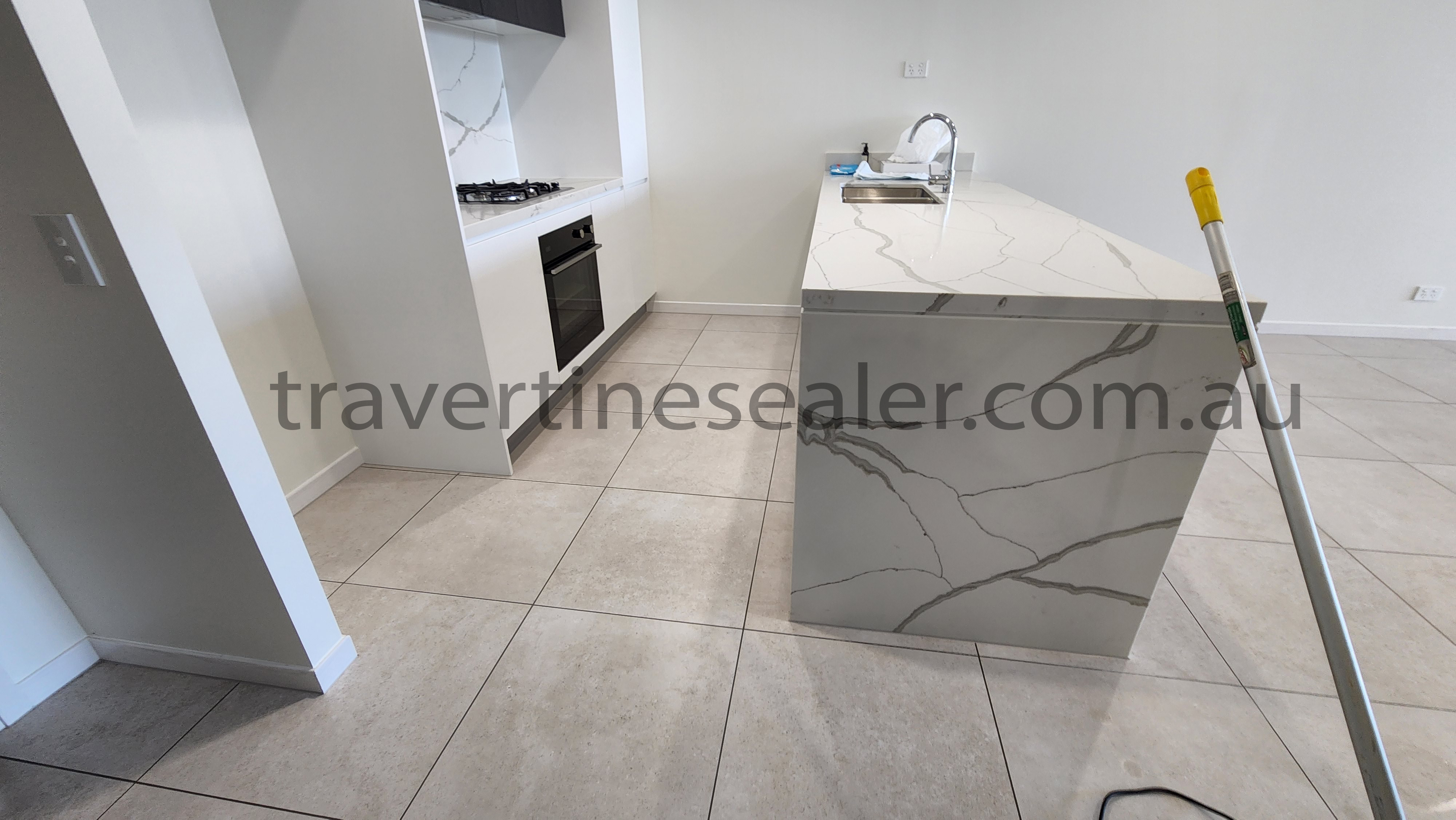 Matt White travertine Floor Tile