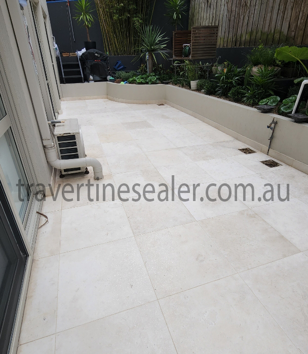   Protecting travertine from Acid Etching