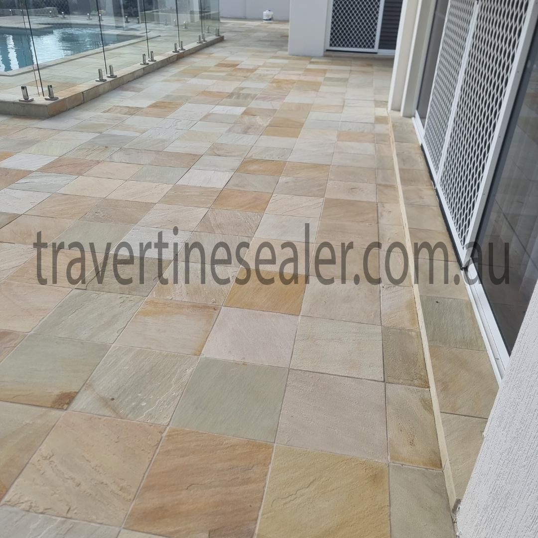 Travertine cleaning and sealing getting amazing result