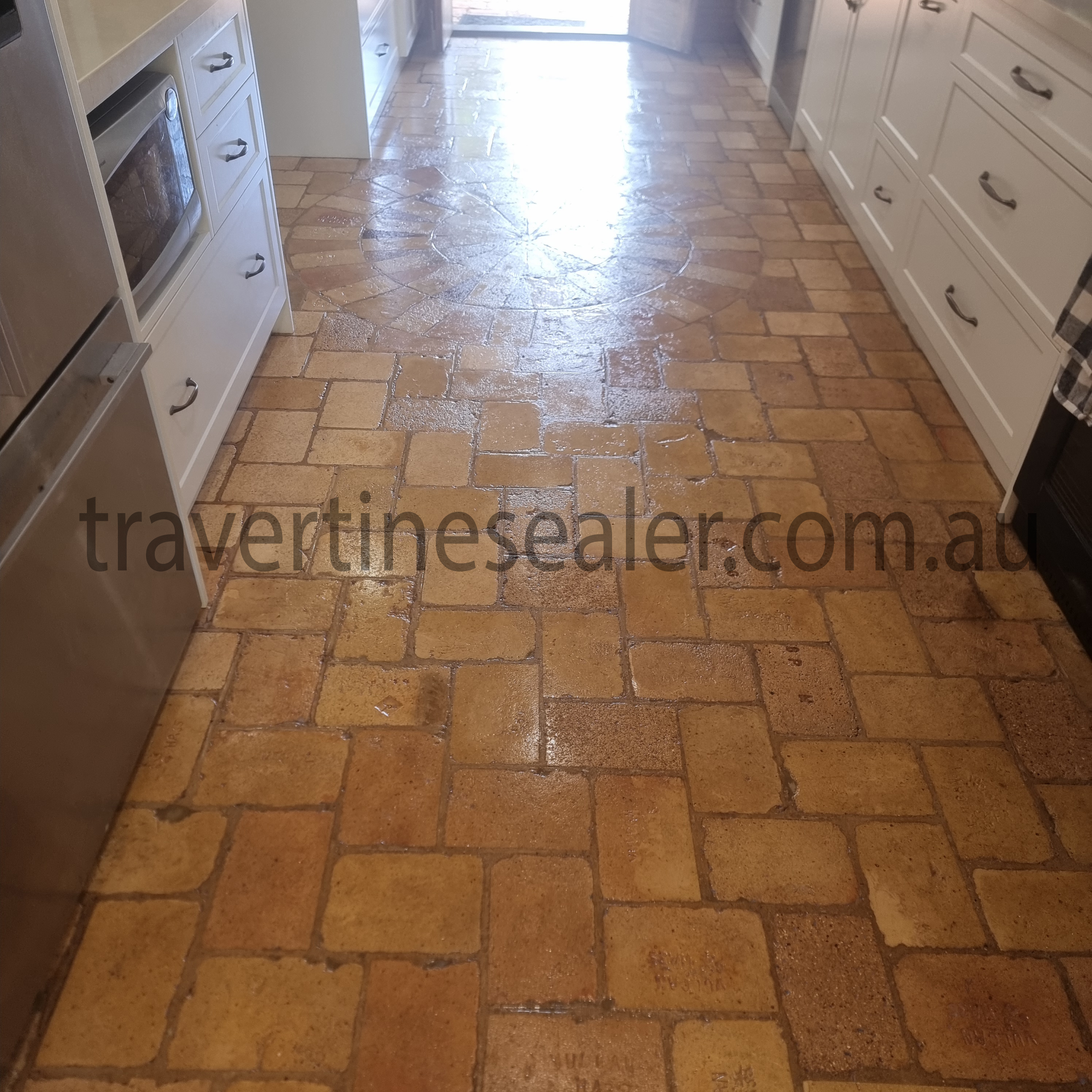 kitchen Travertine Matt Floor Tile