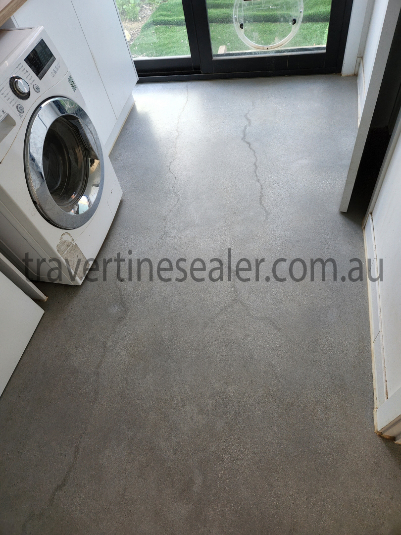  Woodcroft kitchen Travertine sealing floor tile