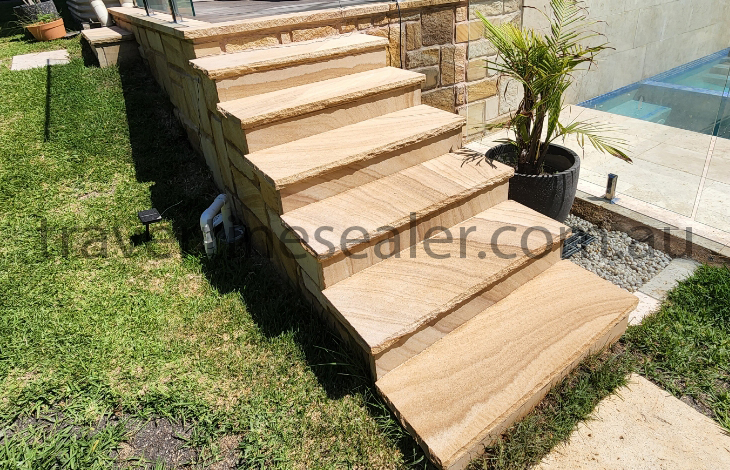  Woodcroft oudoor travertine pavers sealing