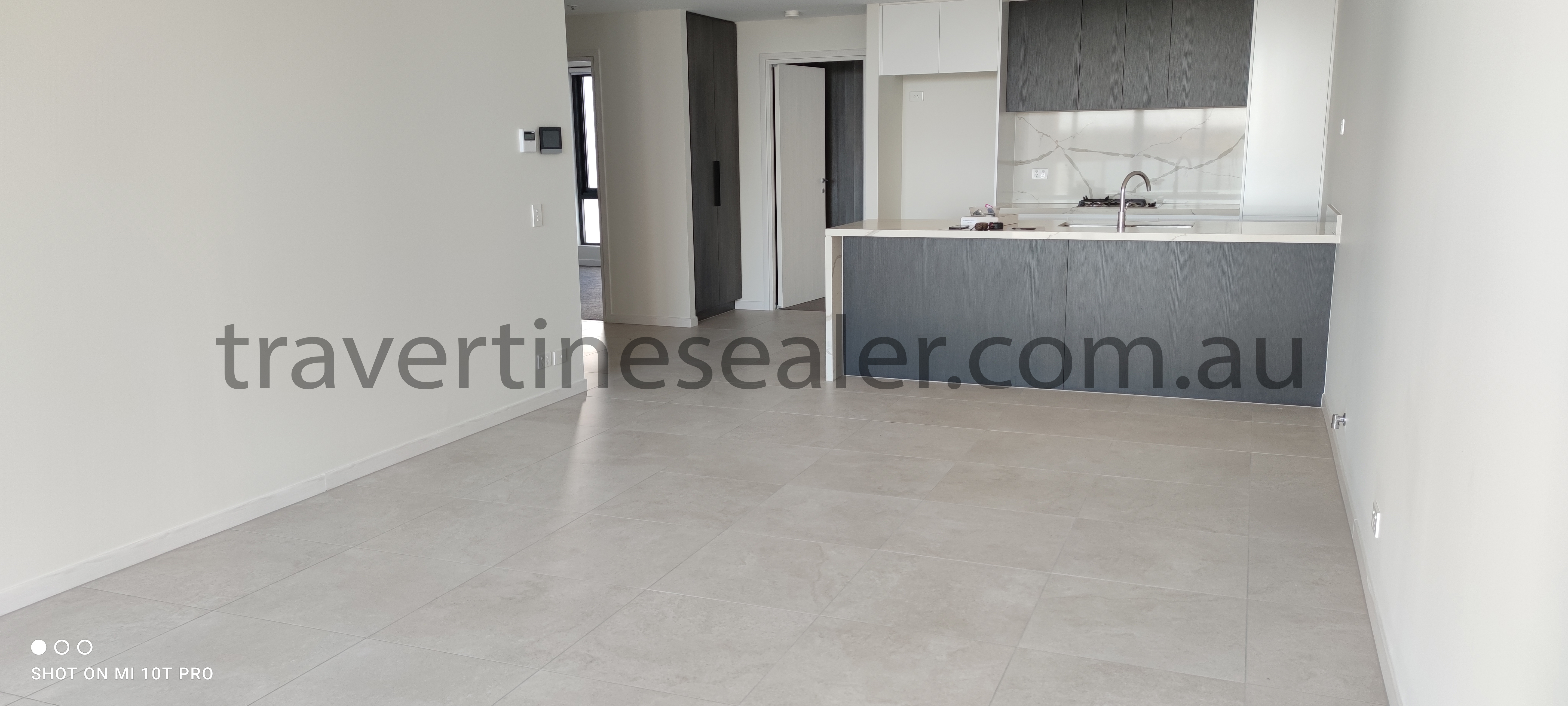 travertine Tiles After Cleaning and Sealing