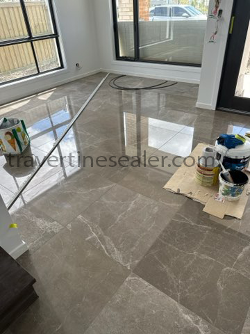  Richmond grey travertine after sealing